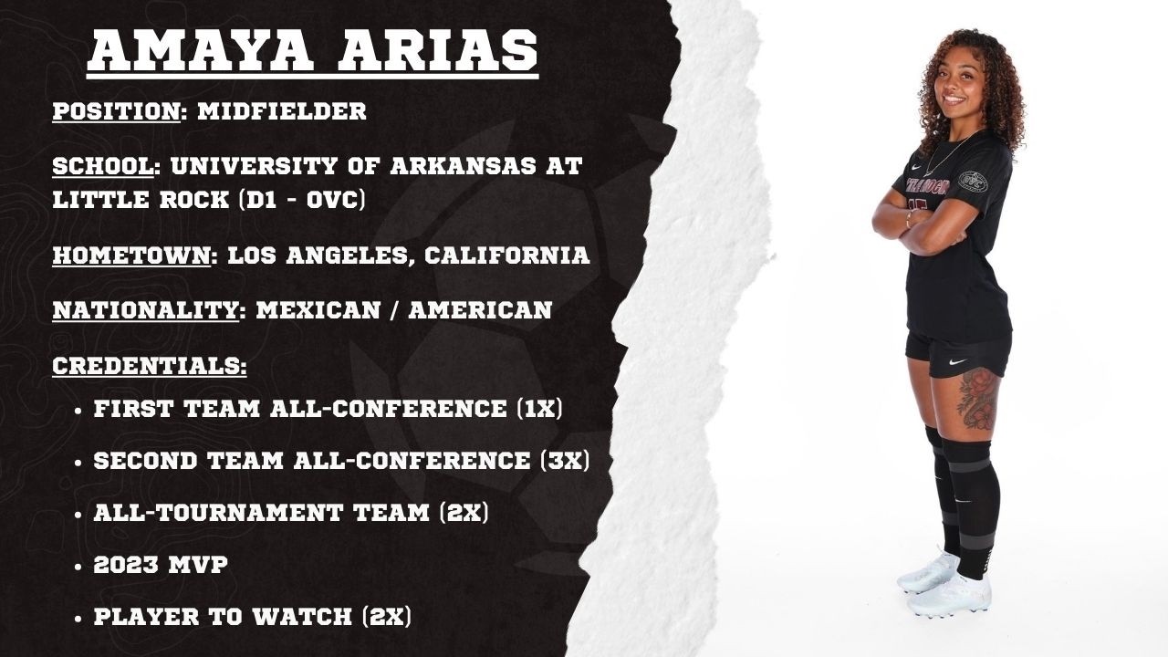 Amaya Arias | 2026 Pro Prospect | Midfielder | University of Arkansas at Little Rock