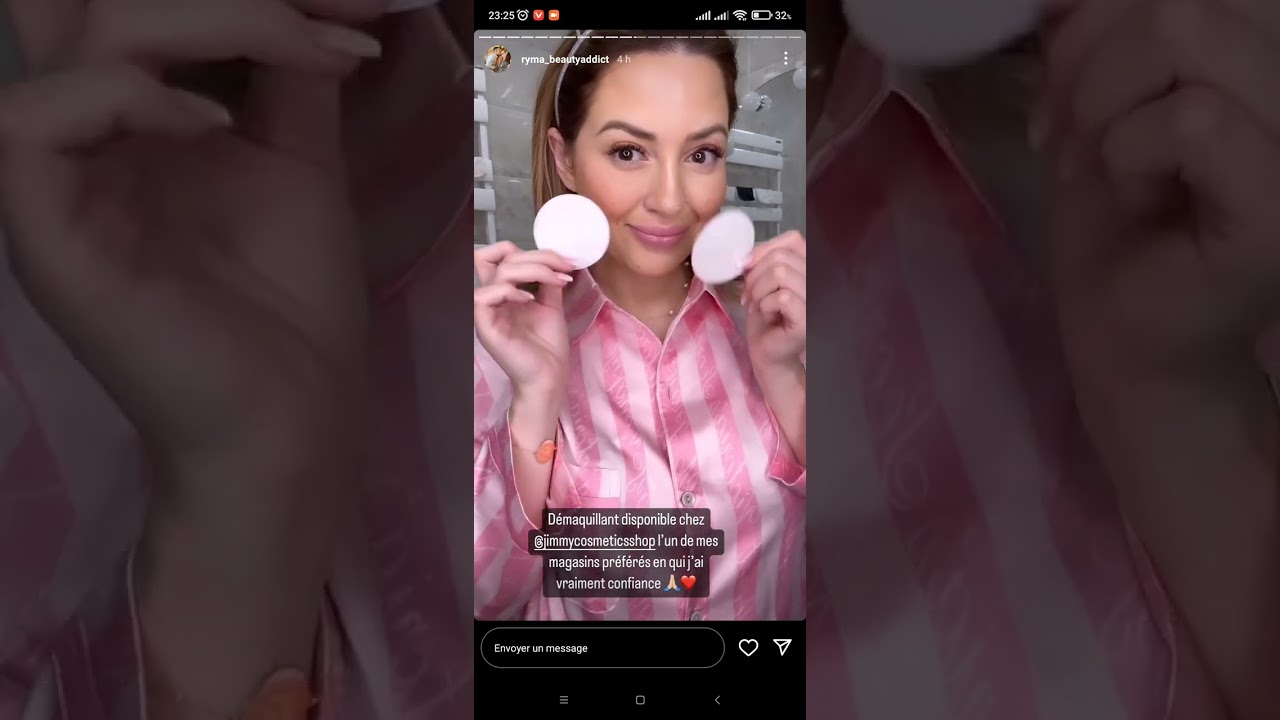 stories ryma beautyaddict, recette g&acirc;teau, essayage, soins visage  ستوري ريمة بيوتي اديكت