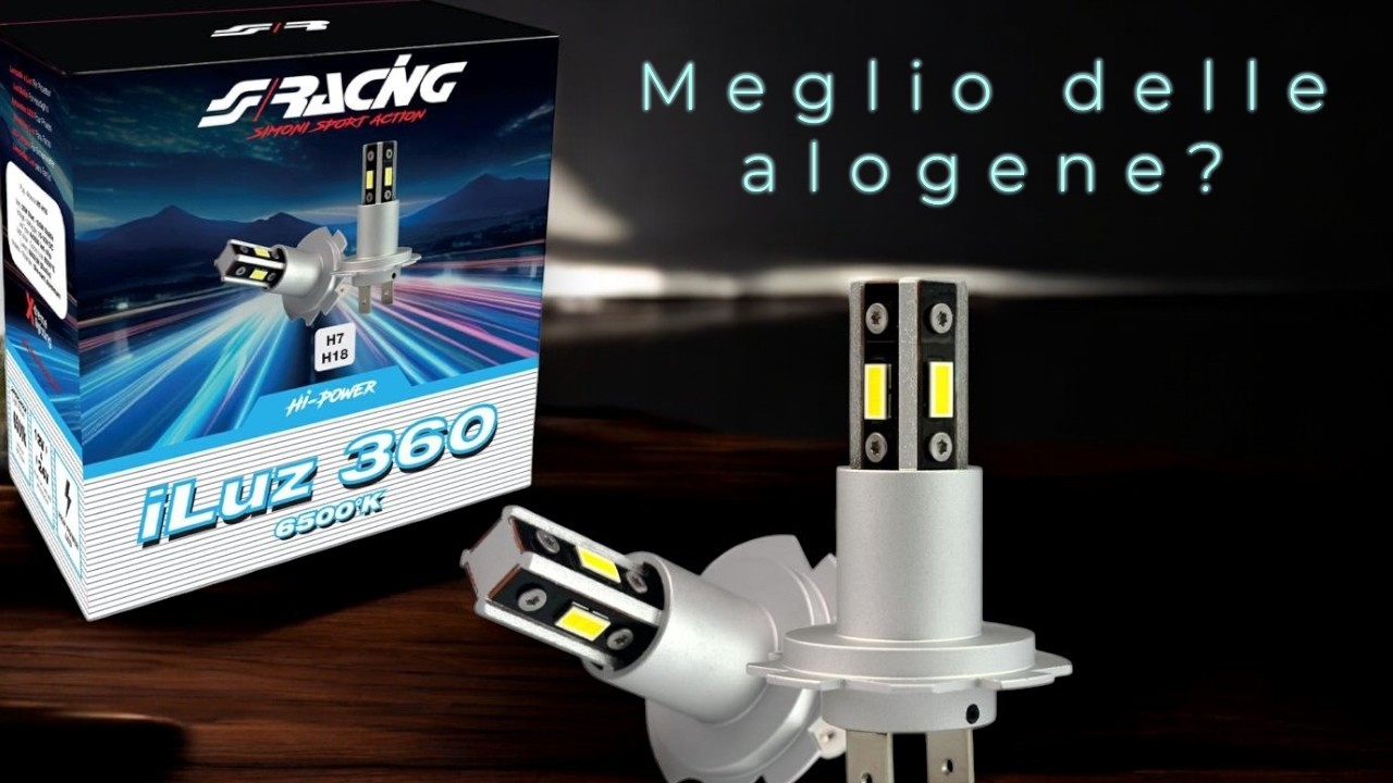 Led H7 su Faro Lenticolare! Recensione lampadine Simoni Racing iLuz360 vs Alogene