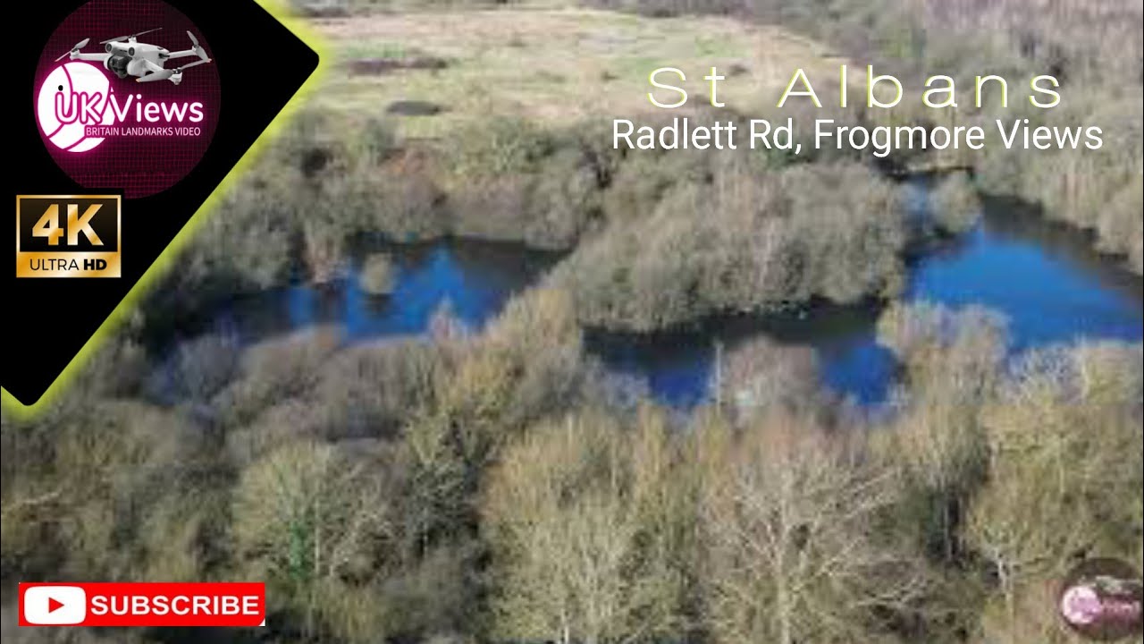 Radlett Rd, Frogmore, St Albans view | Drone Aerial Relaxation 4K UHD Video