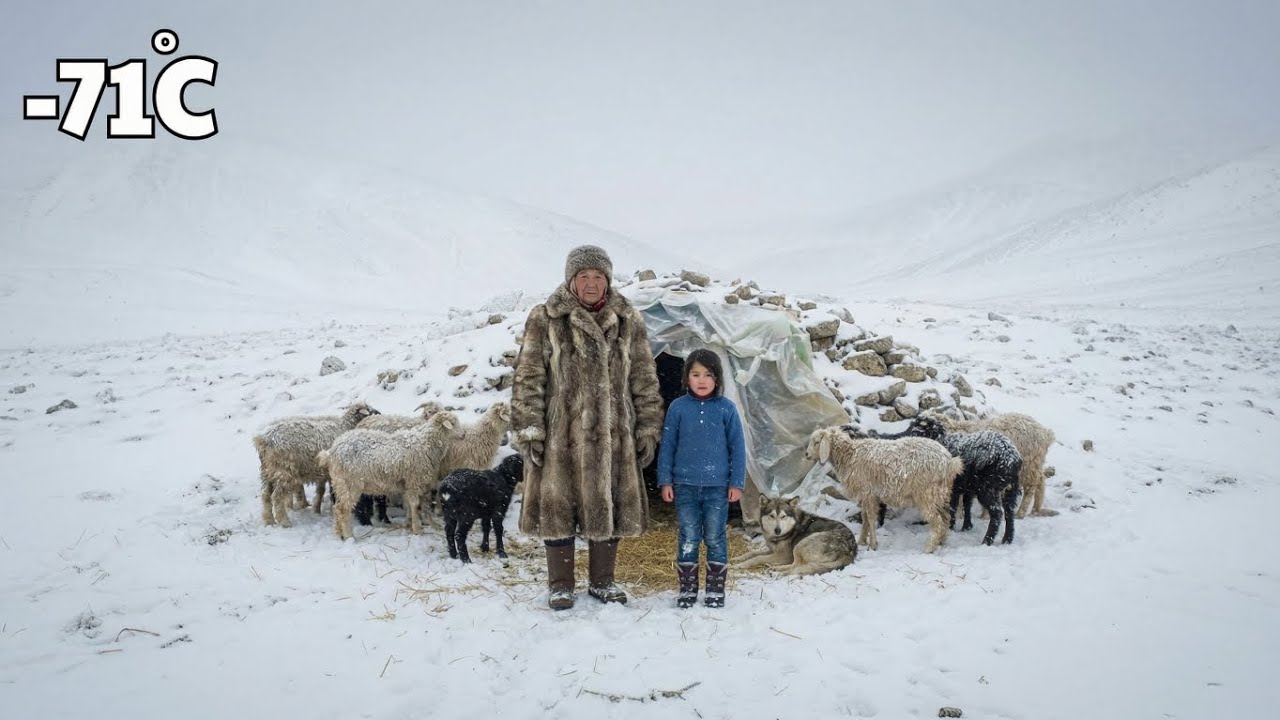 A Widow and her Grand Daughter Surviving in the Frozen Mountains of Afghanistan coldest Winters