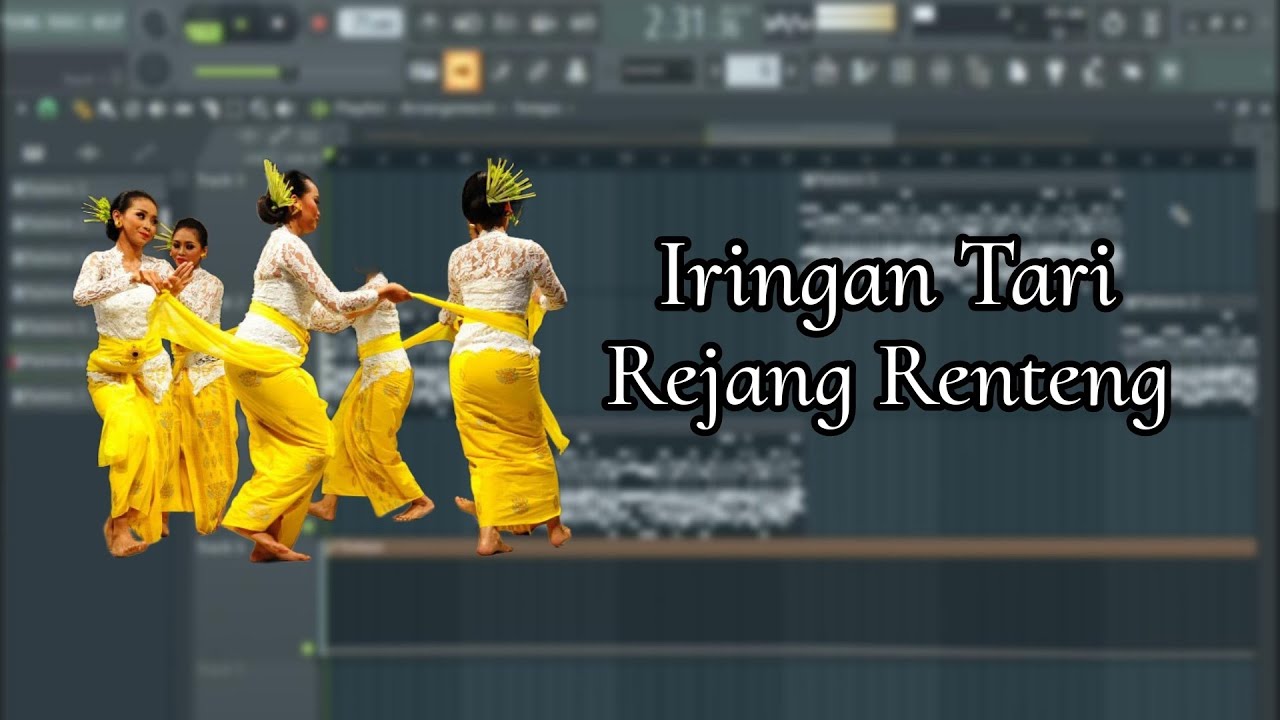 Iringan Tari, Tabuh Rejang Renteng, FL Studio, Tanpa Kendang