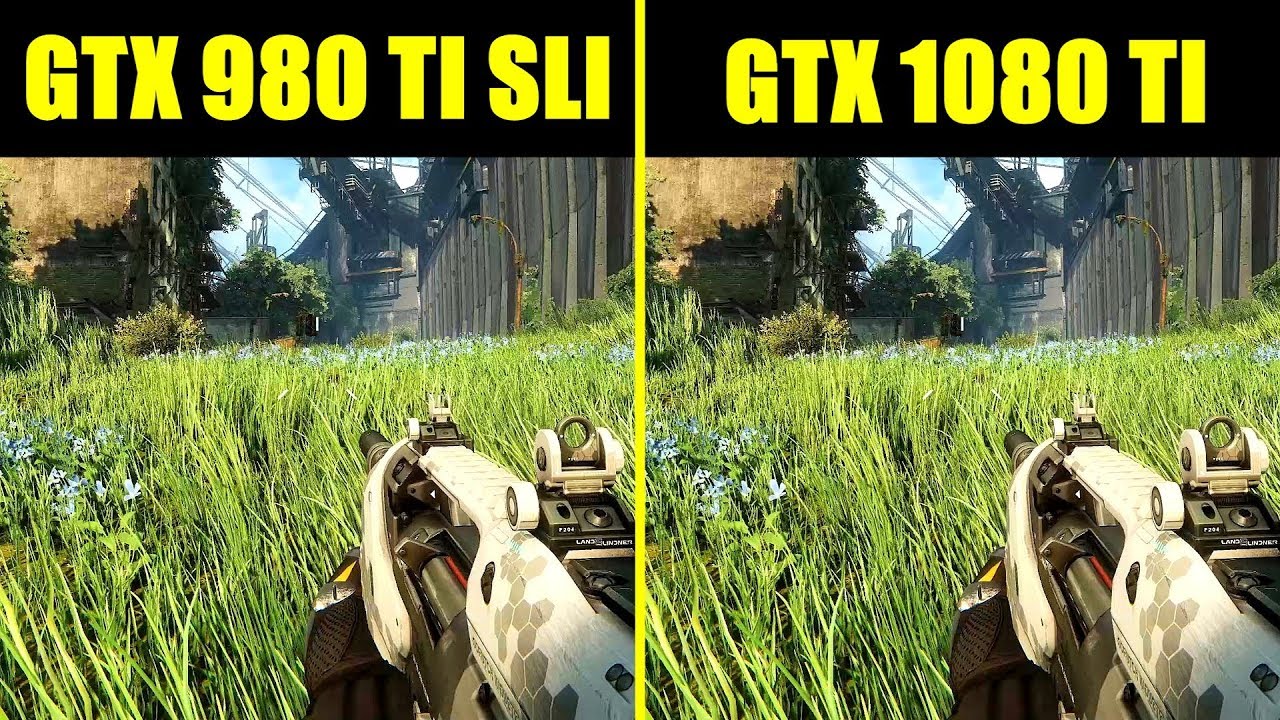 Crysis 3 GTX 1080 TI Vs GTX 980 TI SLI 8700K Frame Rate Comparison