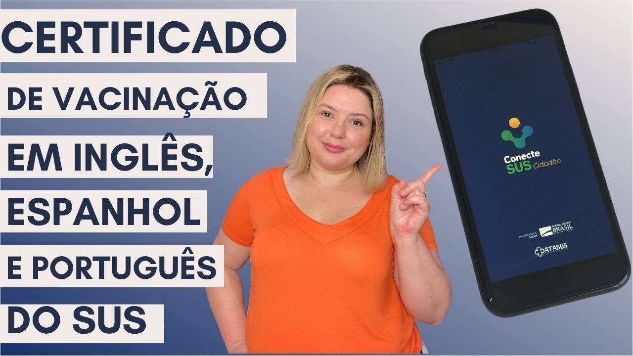Conecte SUS: certificado de vacinação em inglês e espanhol para viajar