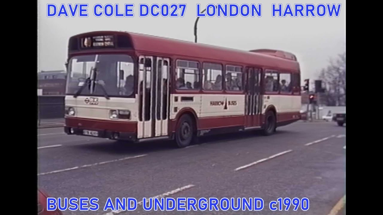 DC027 LONDON HARROW BUS AND TUBE BY DAVE COLE c1990