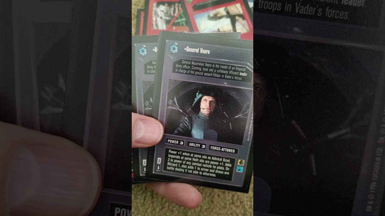 My Star Wars CCG (SWCCG) AT-AT deck.  Decipher cards only.  No virtual cards, no defensive shields