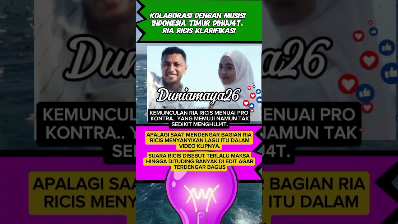 Kolaborasi dengan musisi INDONESIA TIMUR dihuj4t, RIA RICIS klarifik4si