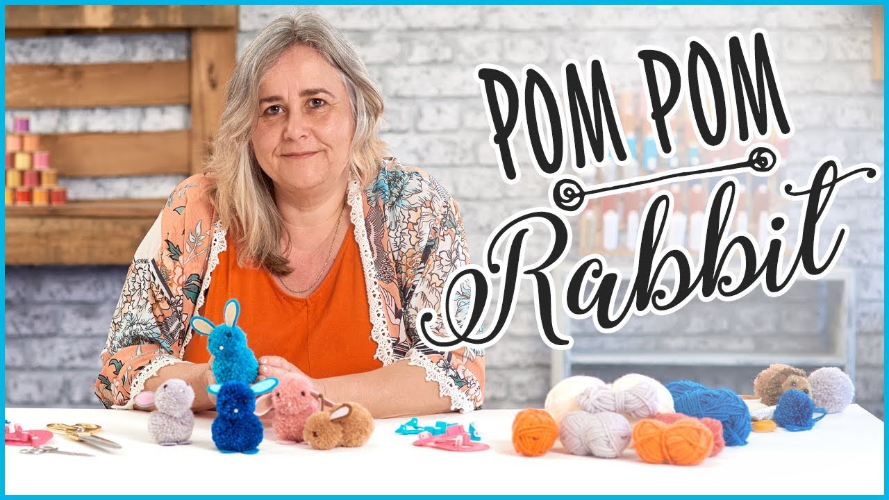 How To Make A Pom-Pom Bunny Rabbit - Easy Craft Tutorial 🐰