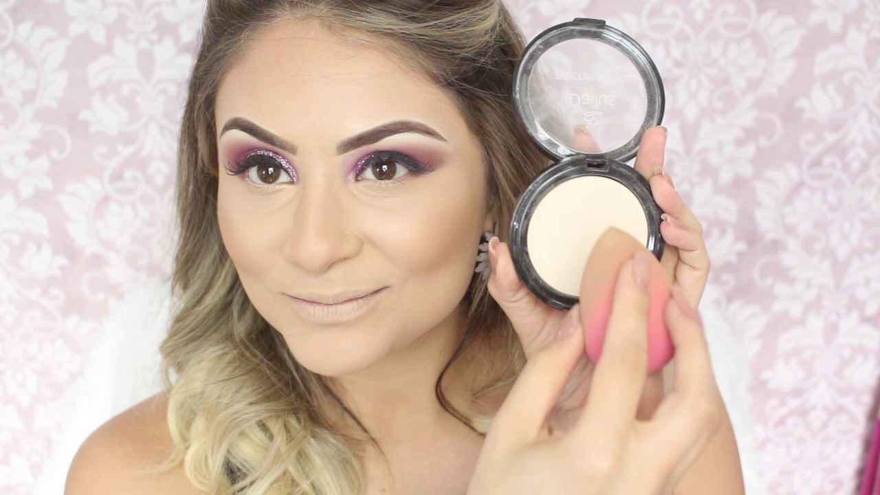 Primeira make do ANO 2017 - Esfumado com glitter ♥