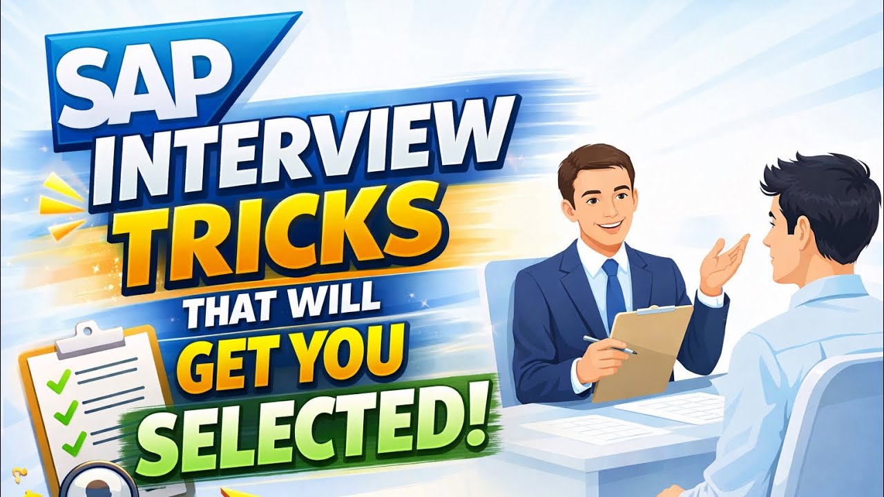 SAP Interview Tricks That Will Get You Selected 😎