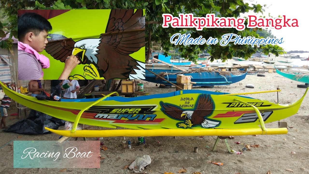 Boat Painting Lettering Design (EAGLE / AGILA)