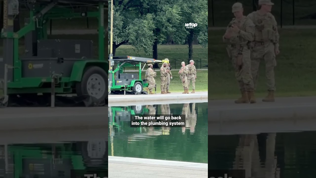 Trump says Reflecting Pool will need to be drained for repairs