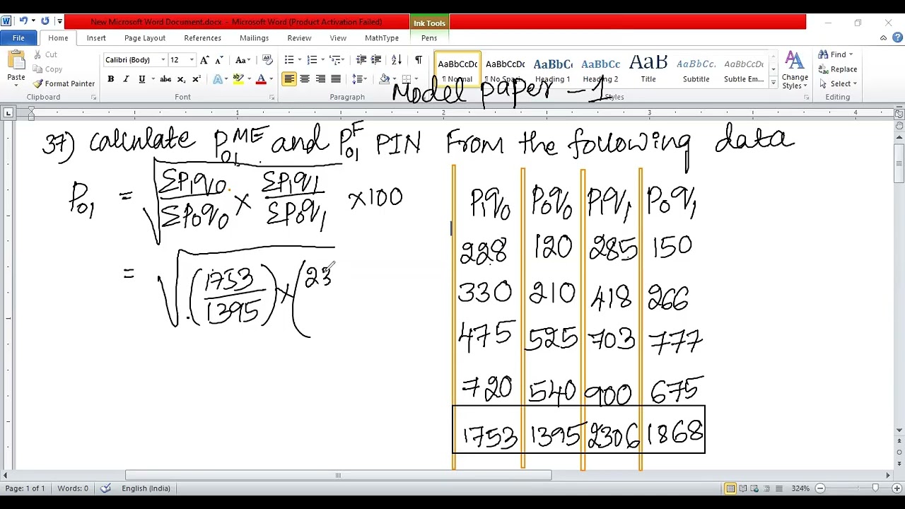 2ND PUC STATISTICS = INDEX NUMBER  CHAPTER QUESTION 3 MODEL Q P Q NO 37 SOLVED KINDLY GO THROUGH IT