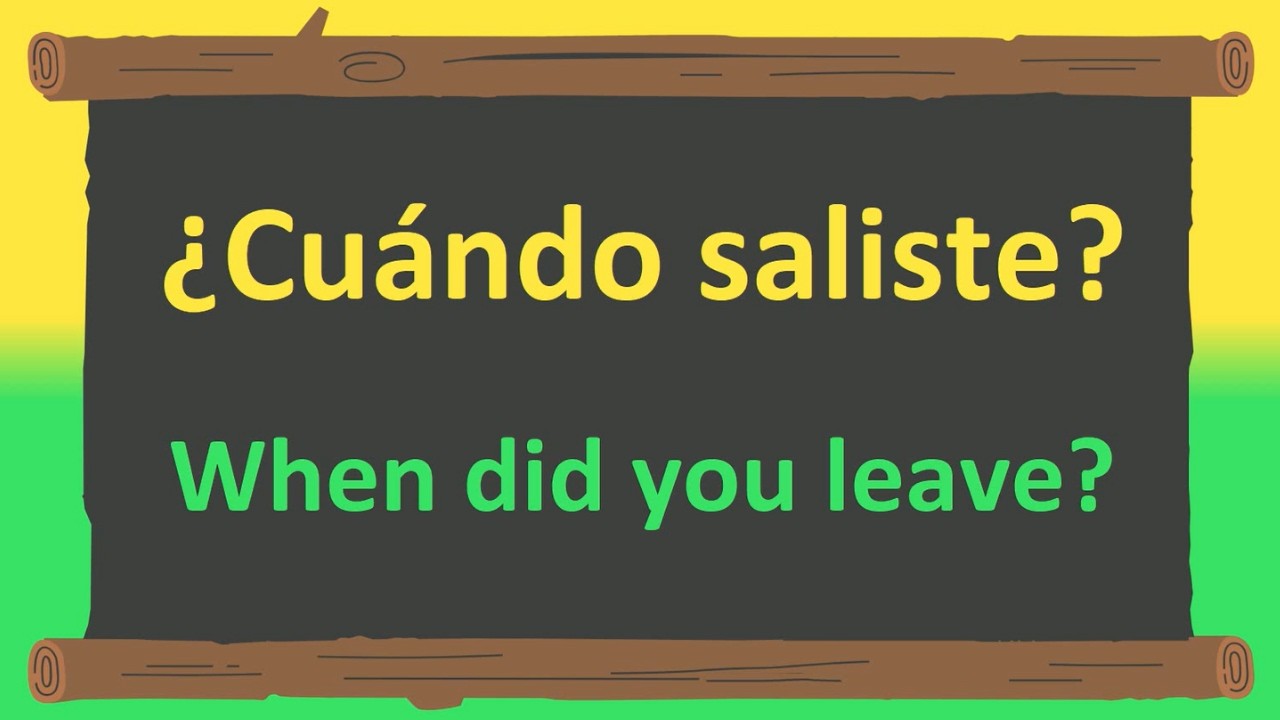 Learn 300+ Top Spanish What, When and Where Questions in Just TWO or THREE Words!