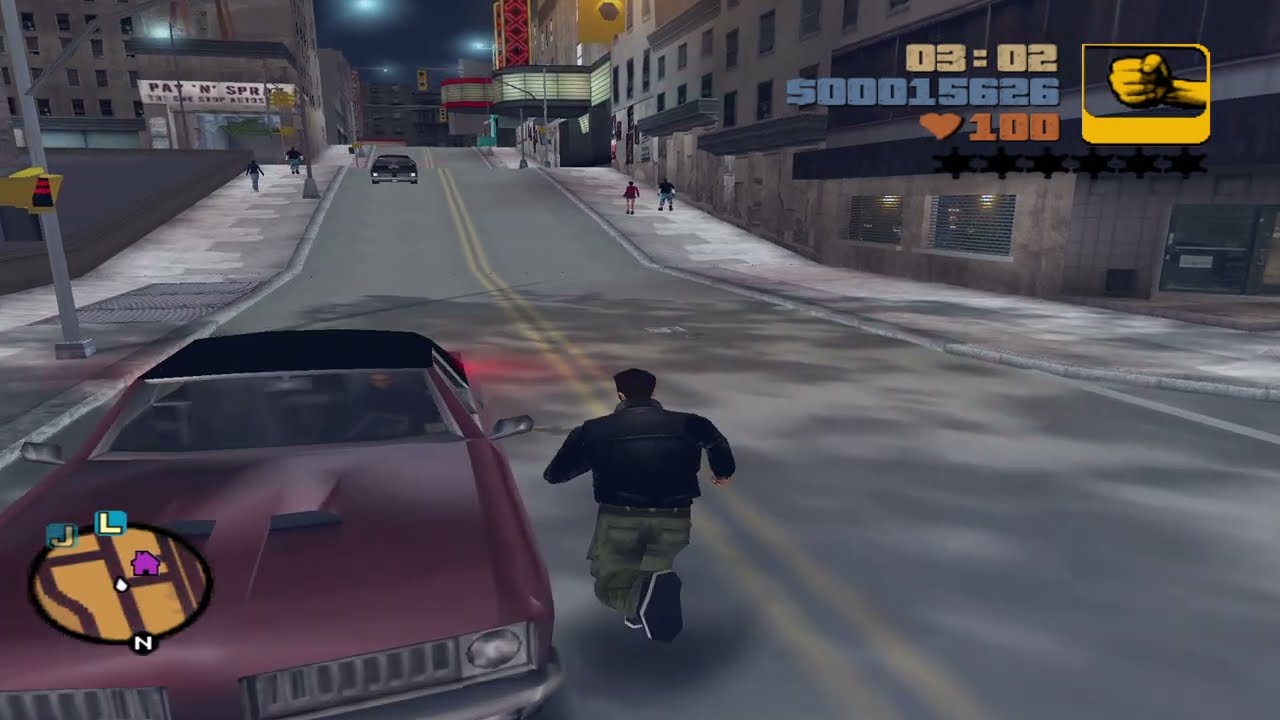 GTA 3 - Driving a Stallion Coupes Car until Wasted!