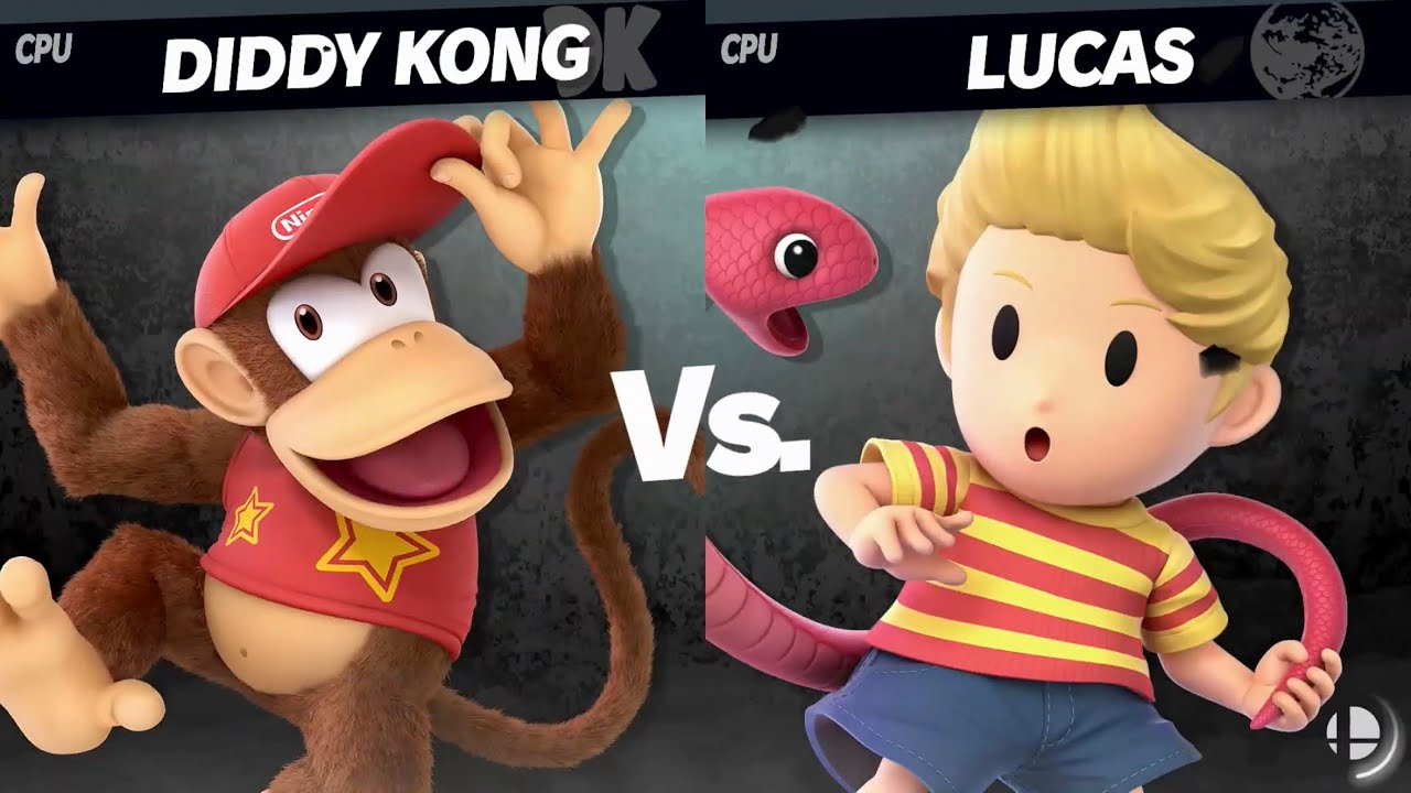 Super Smash Bros. Ultimate - Diddy Kong vs Lucas