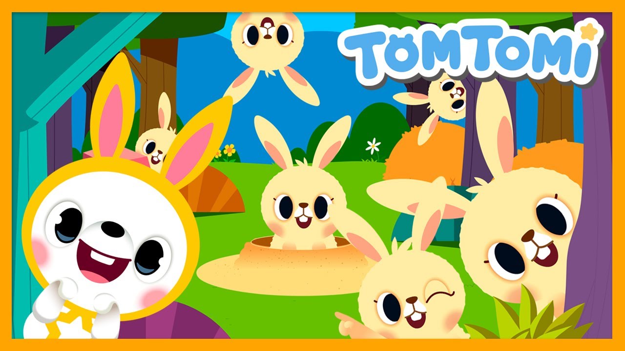 The Bunny Song🐰🥕 | Cute Little Bunnies | Animal Song | Kids Song | TOMTOMI