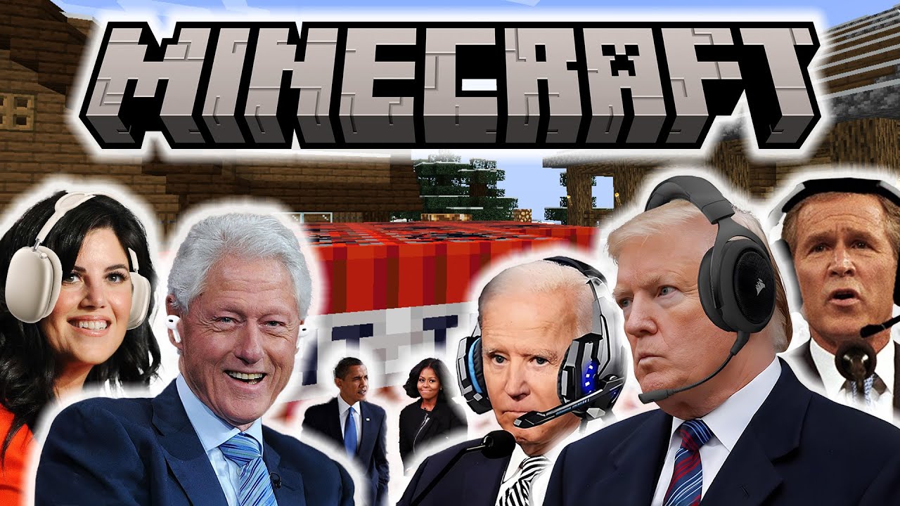 Президенты США играют в Minecraft 7