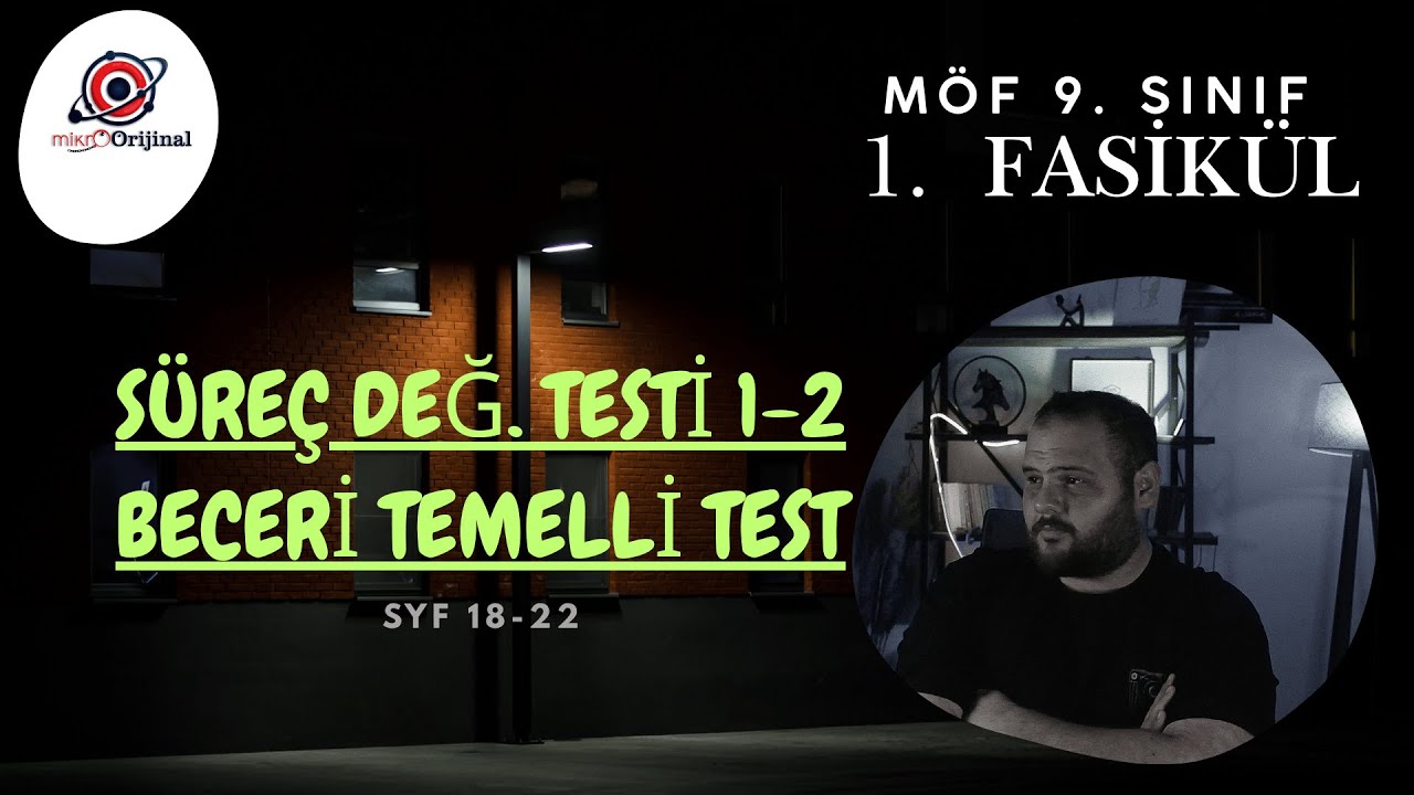 9. SINIF MÖF 1. FASİKÜL l ÜSLÜ SAYILAR SÜREÇ VE BECERİ TEMELLİ TESTLER