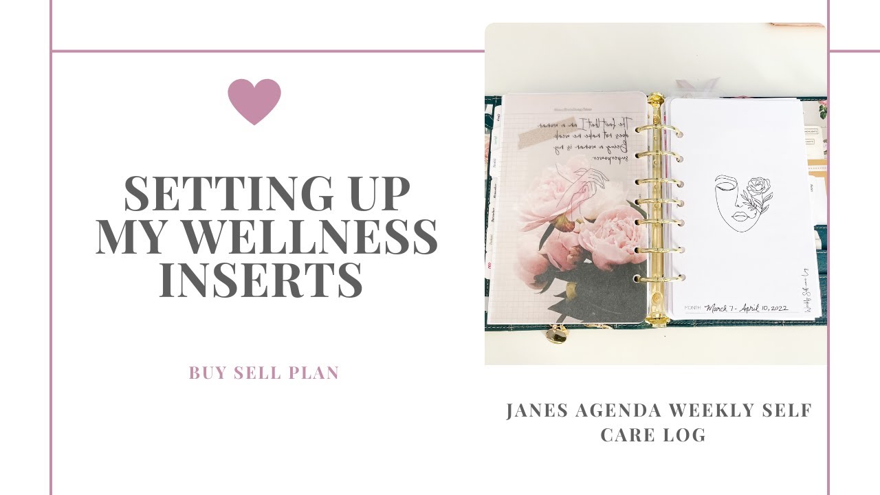Set Up My Janes Agenda Self Care Log With Me
