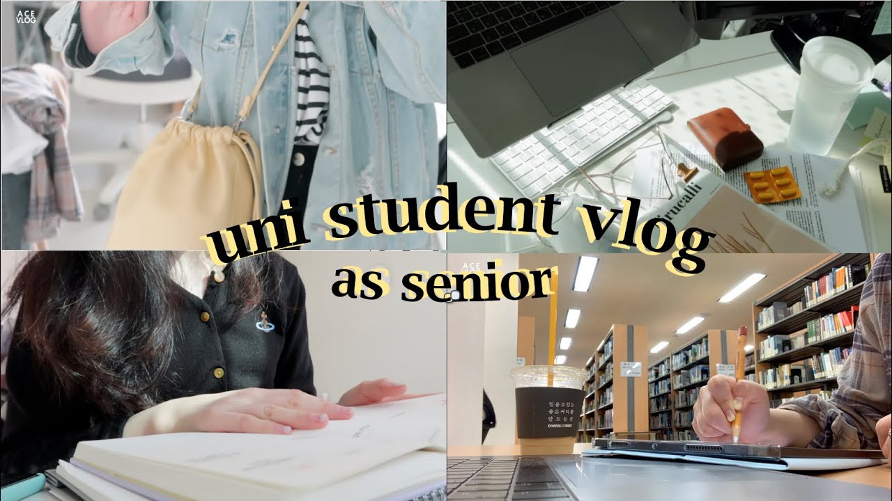 VLOG 📚 중간고사 전 정신없이 과제하는 일상 feat. 밀리유미유, 왓츠인마이백, 봄 옷 쇼핑, 학교가고 공부하고
