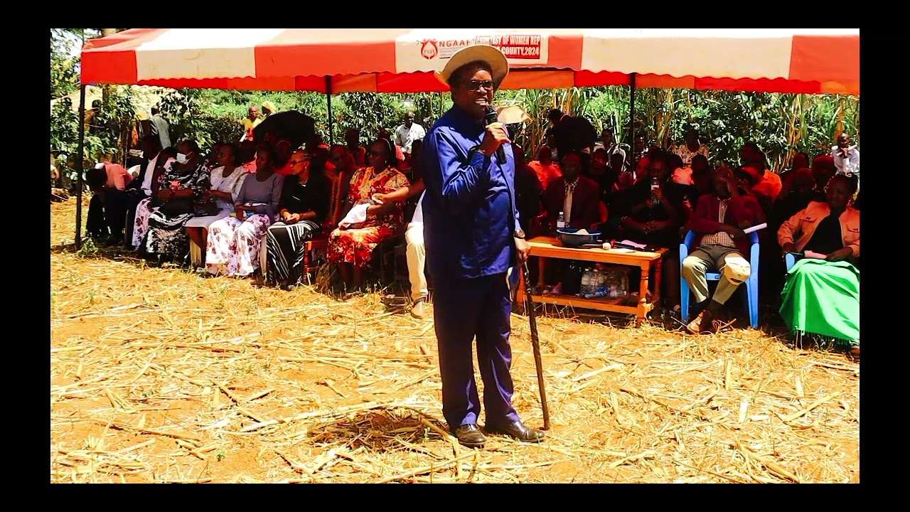 Babu Kerubo at her funeral 