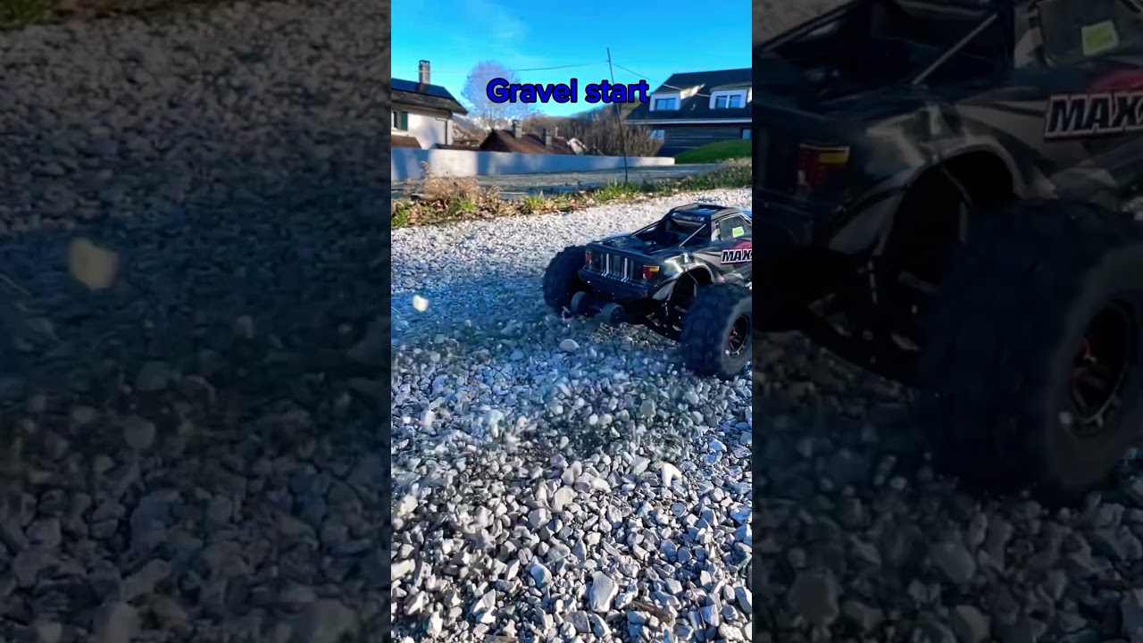 Gravel start #viral #fypシ #funny #rc #traxxas #shorts #maxx #startup #slowed