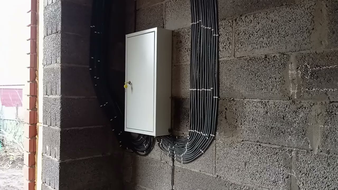 Архив. Схема электромонтажа. Этаж первый. 