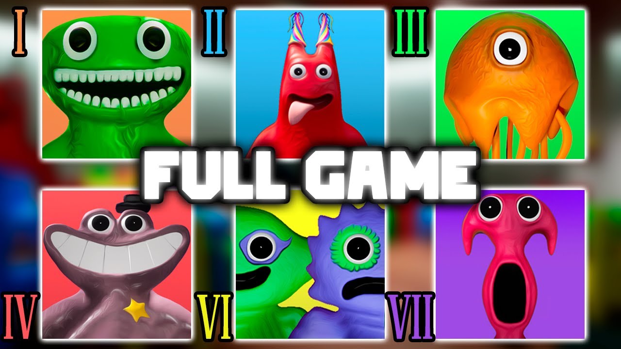 Garten of Banban 1, 2, 3, 4, 6, 7 | Full Game Walkthrough | No Commentary