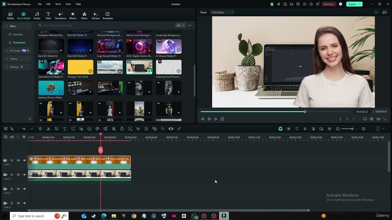 4 Filmora 14  How to Remove background without green screen