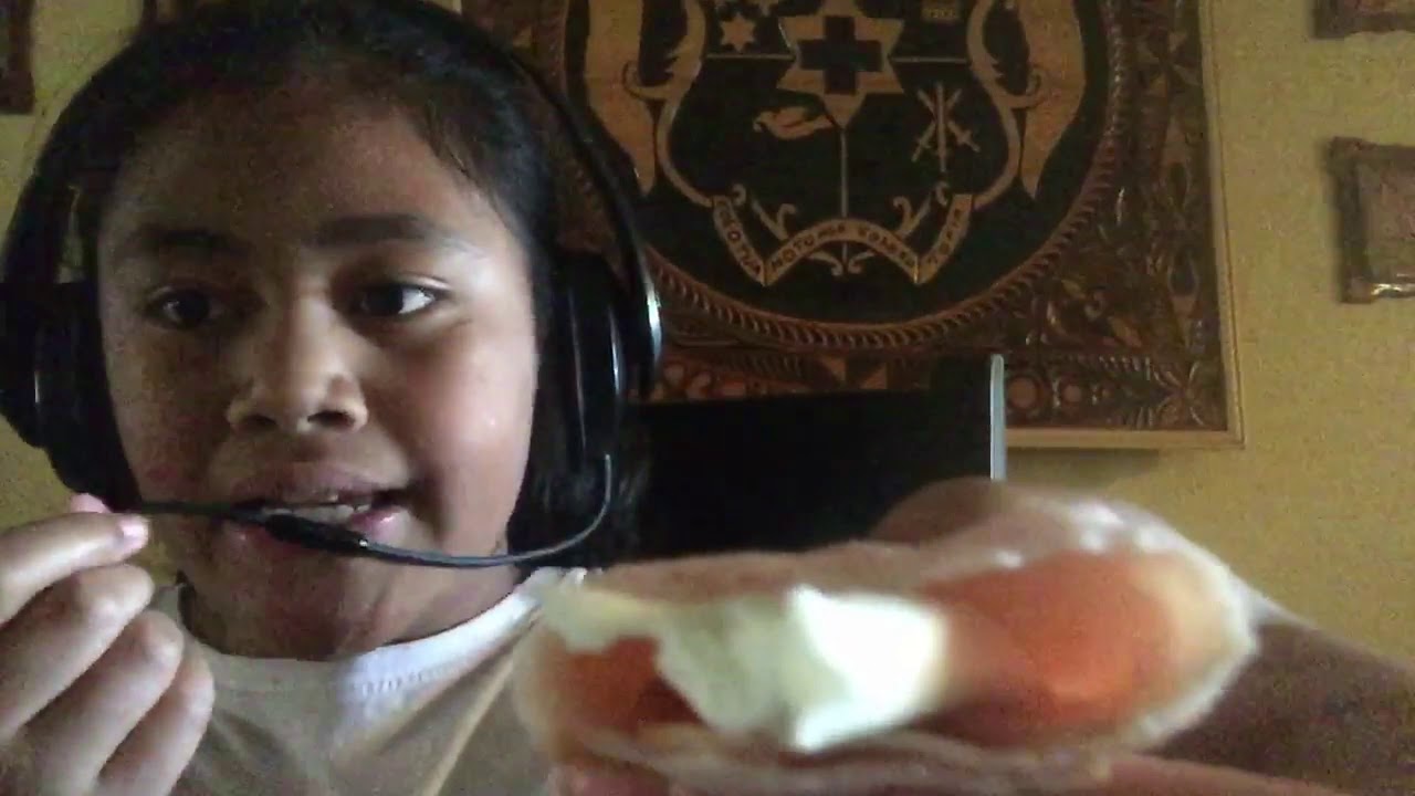 String cheese with ham ASMR