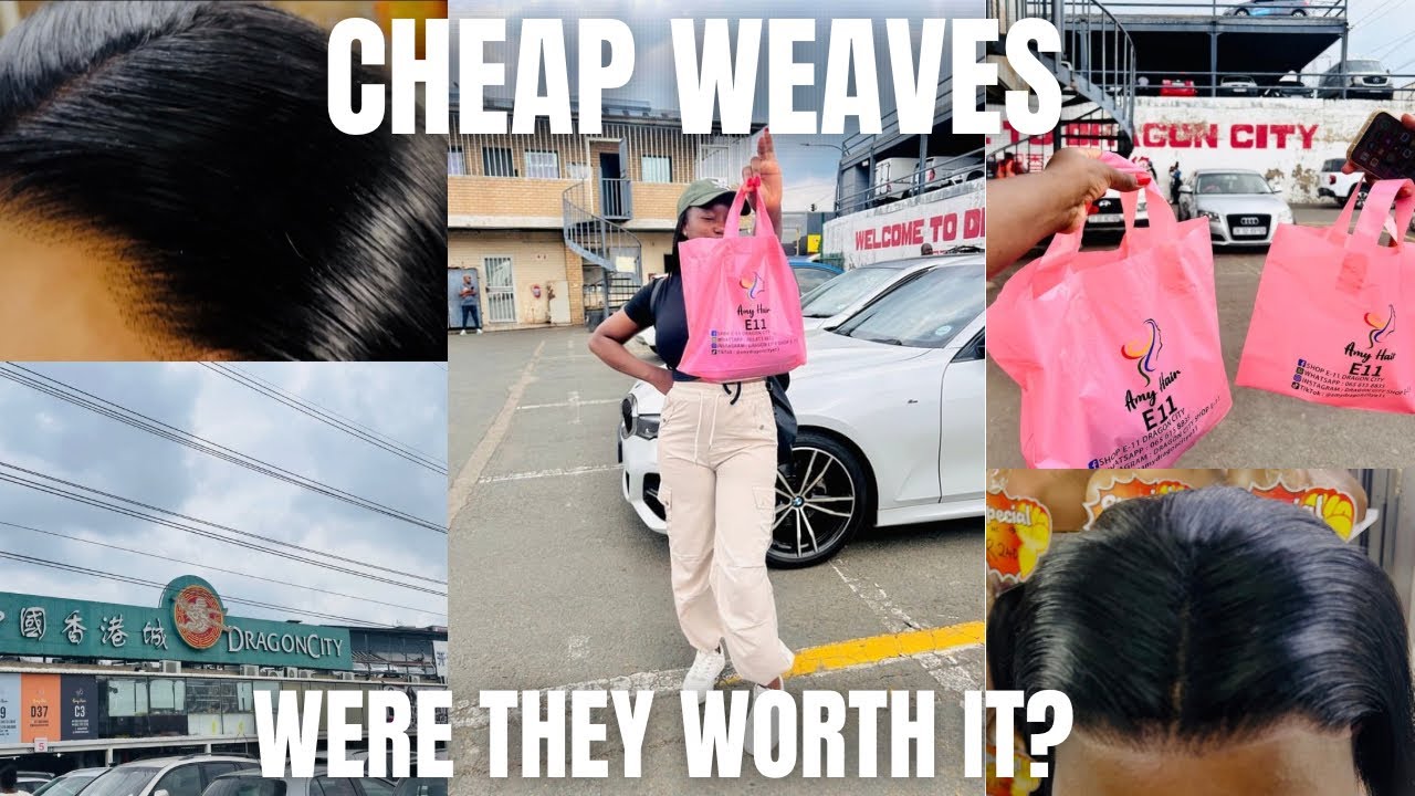 WE TRIED CHEAP WEAVES FROM DRAGON CITY | HAIR SHOPPING 🛍️ 