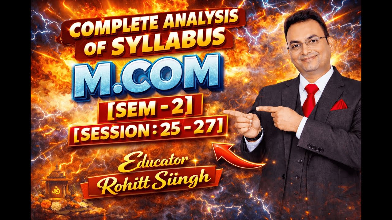 🚀📘 Master Your M.Com Semester 2 — Full Syllabus Overview 🎯