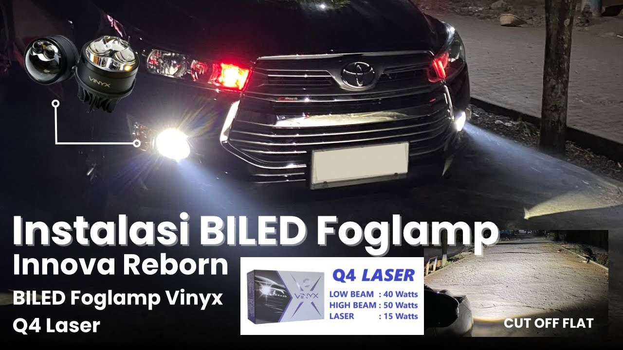 Pasang BILED Foglamp Vinyx Q4 Laser | Recomeded !