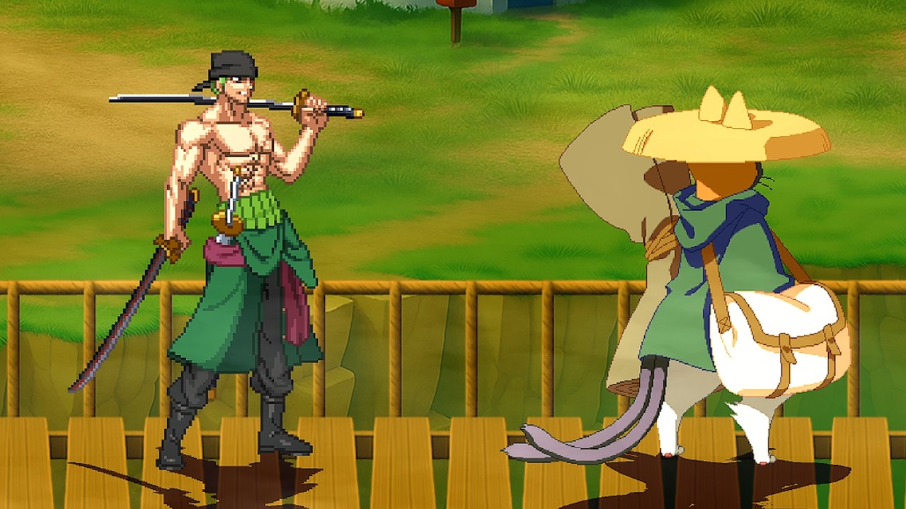 Roronoa Zoro Vs. Jubei - Strongest Cat
