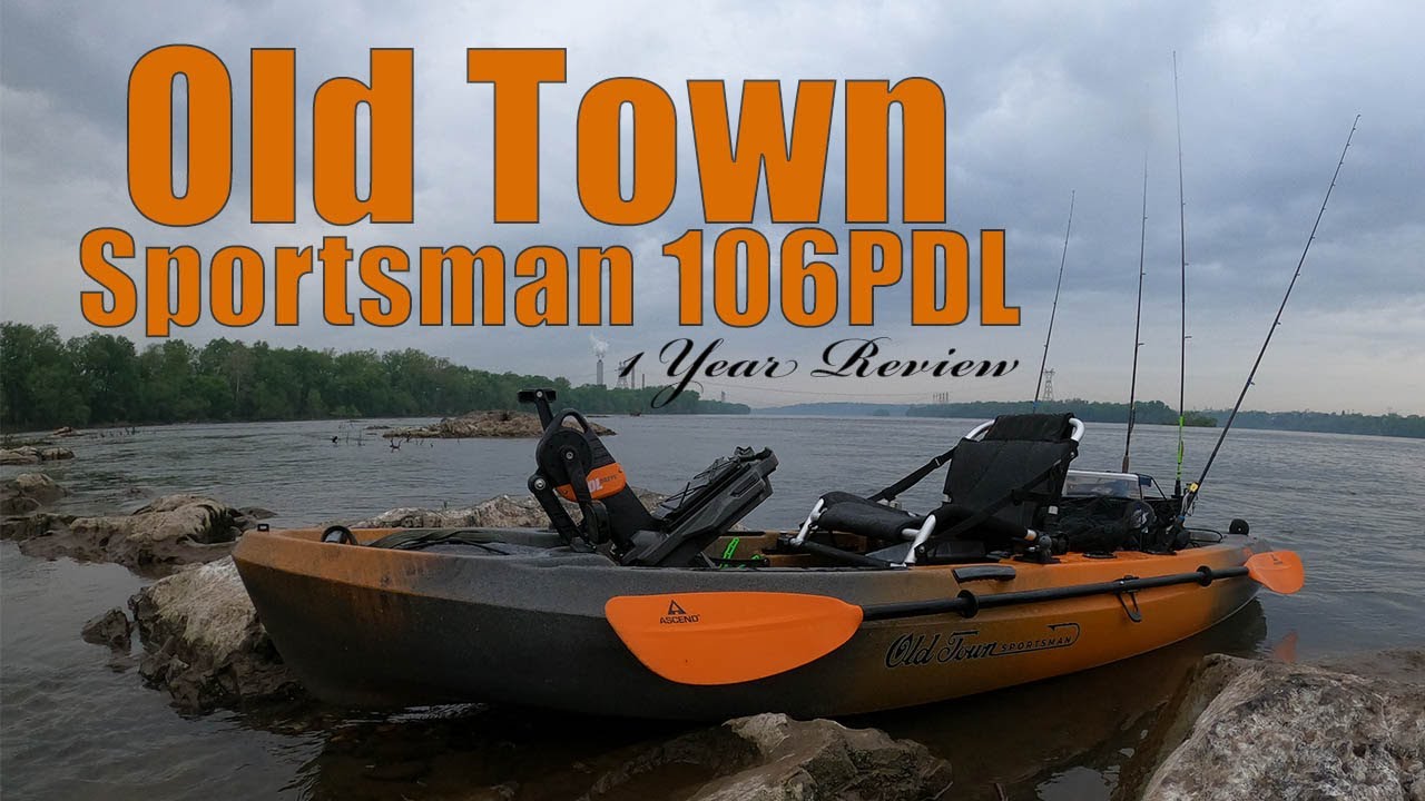 OLDTOWN SPORTSMAN 106PDL - 1 YEAR REVIEW #kayakfishing #oldtownkayak #fishing