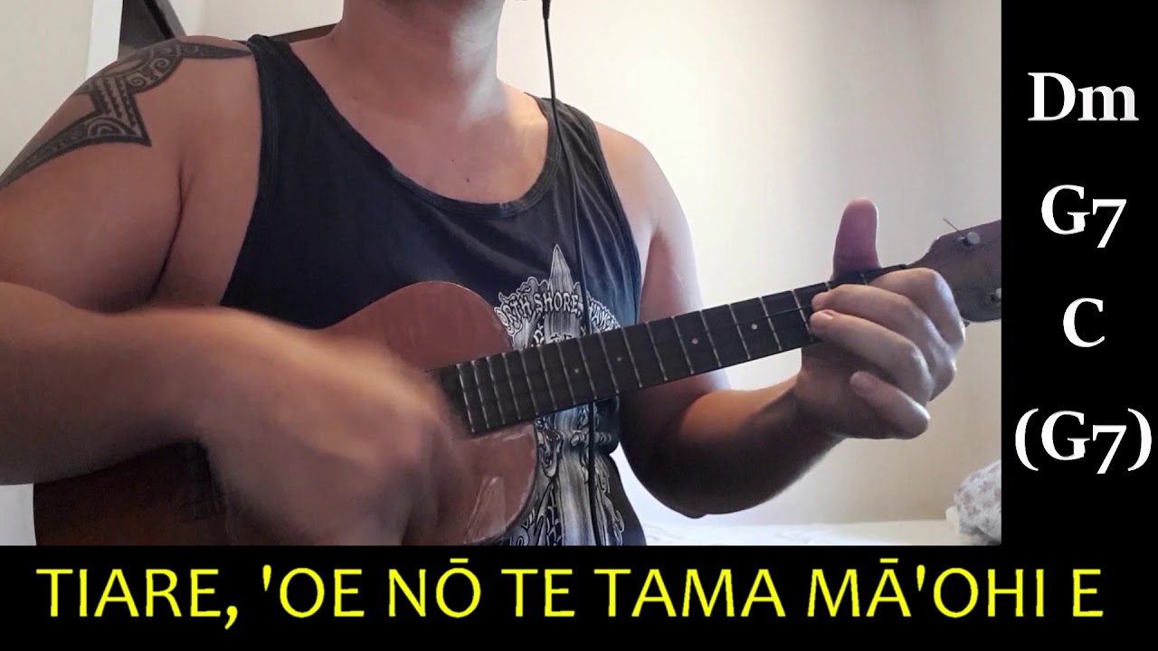 TIARE OE NO TE TAMA MAOHI - Ukulele Cover with chords and lyrics