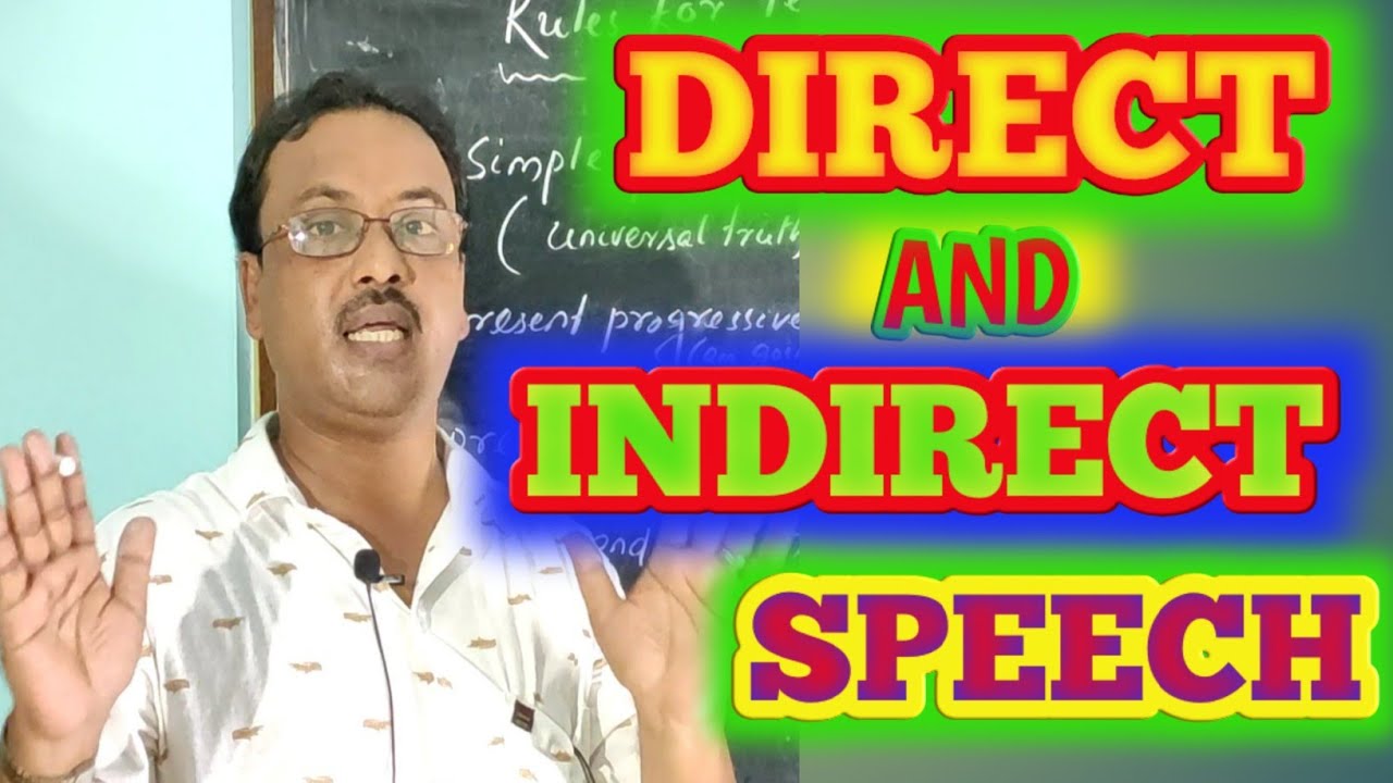 Direct and indirect speech | Reported speech | Narration change | Part-1 | In hindi |