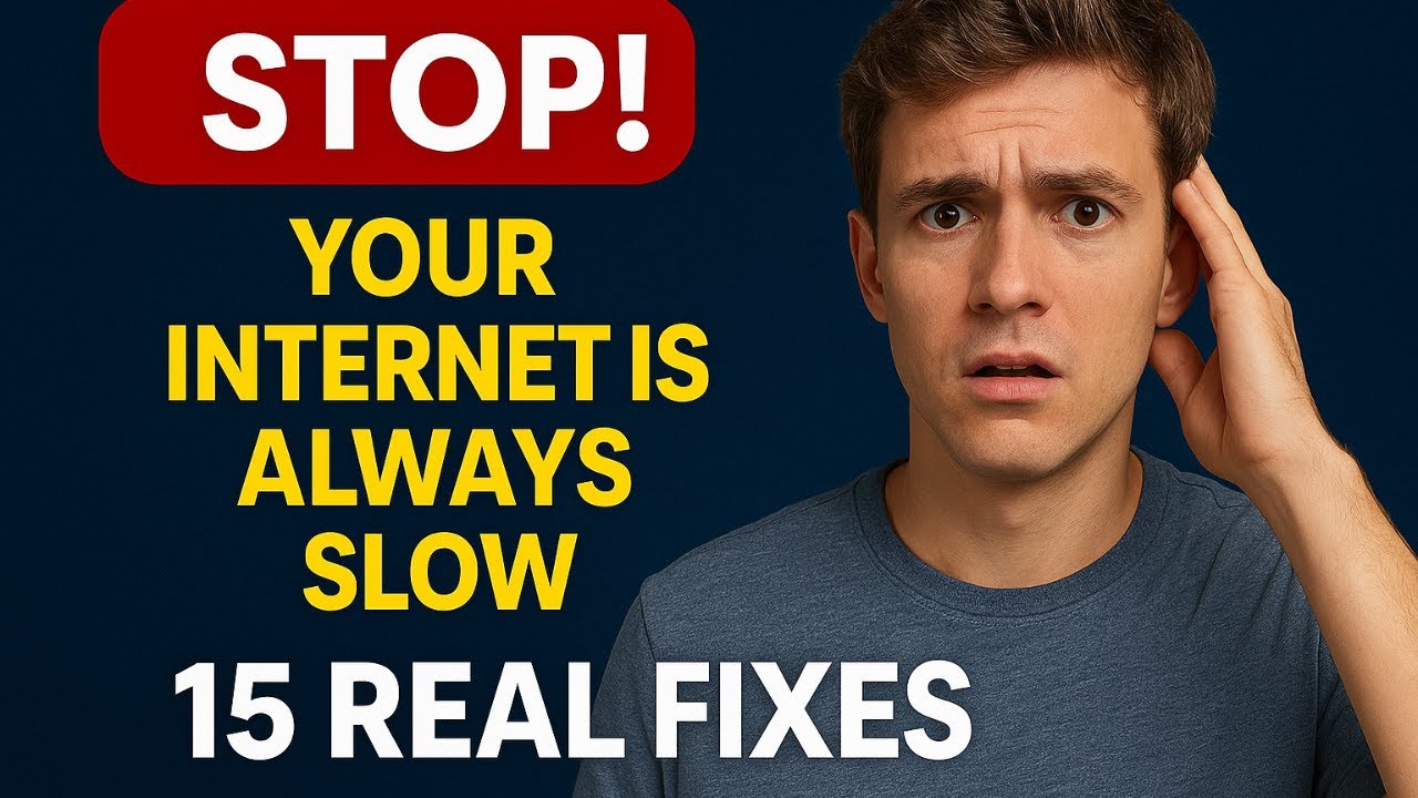 Your Internet Is Slow for THIS Reason 💀 (15 Real Fixes)