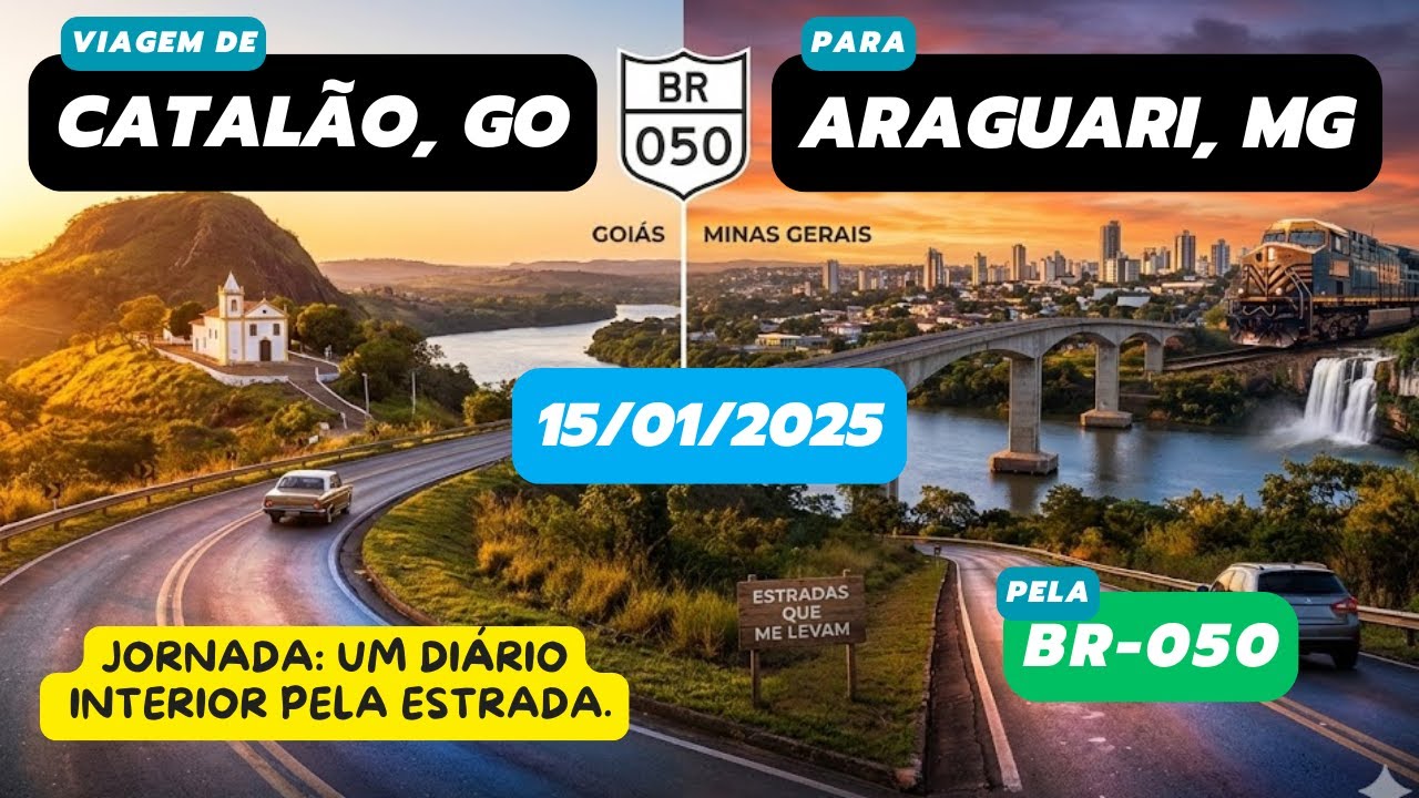 Diário de viagem: Catalão, GO para Araguari, MG (BR-050 - 15/01/2025 - parte 4) #roadtrip