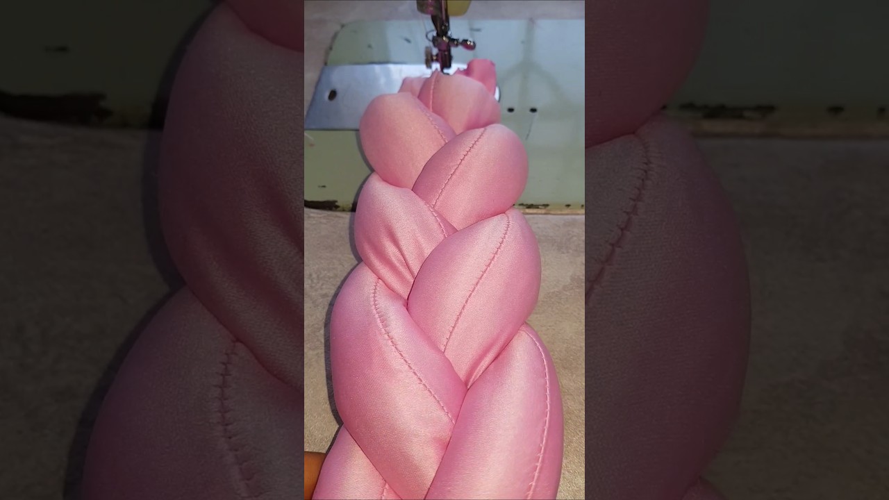 Watch Me Braid& Assemble DIY braided headband (part2) #diy #headband #braided #shorts