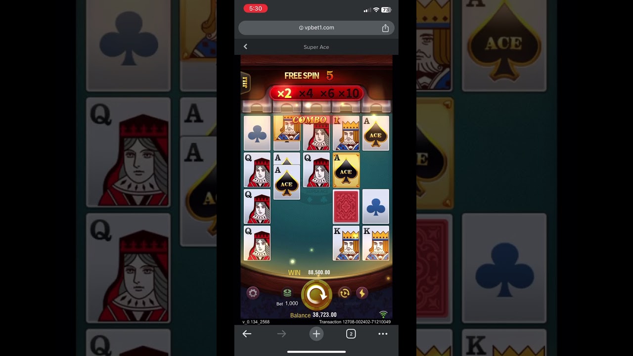 Super ace- Bet 1000_win 89000/-_Slot-jili