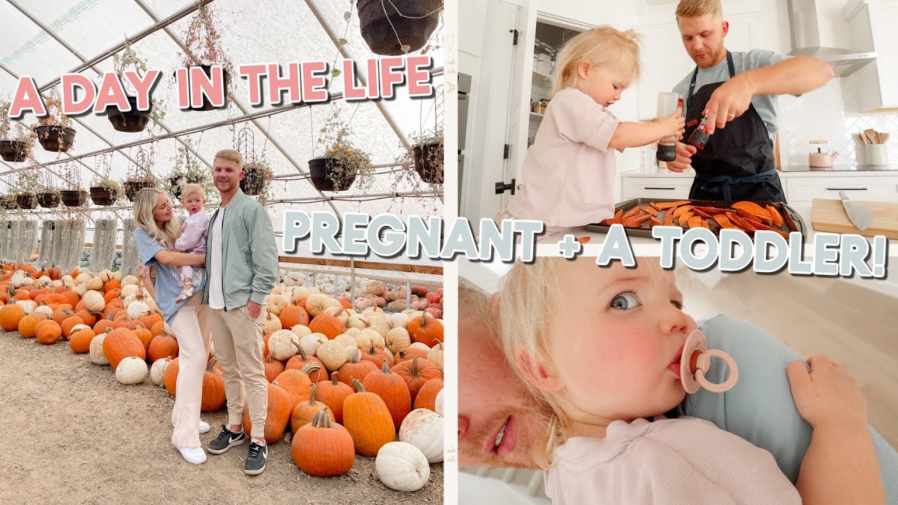 a day in the life with a toddler + 9 months pregnant!!