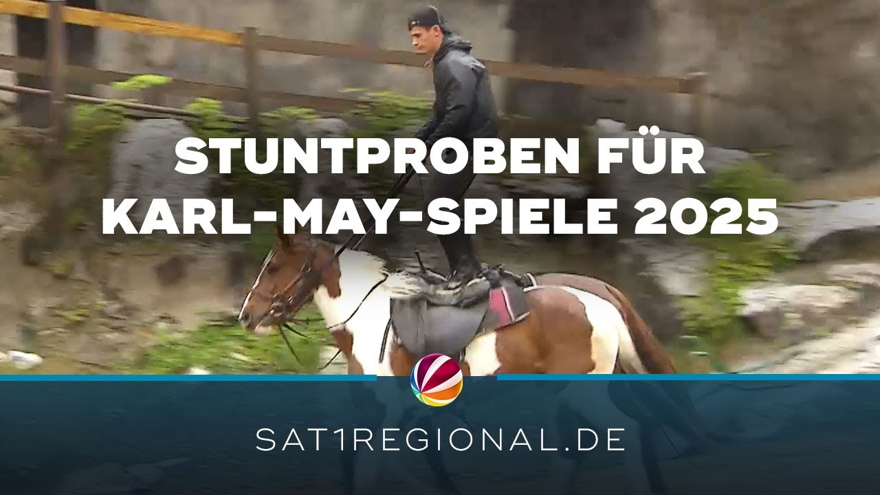Karl-May-Spiele 2025: Proben für Stunteinlagen am Kalkberg