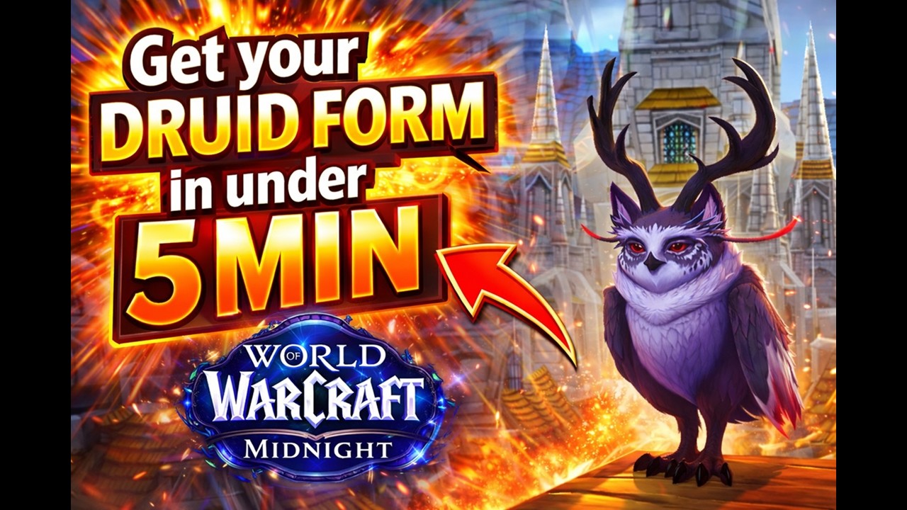 AWESOME DRUID FLY FORM WOW MIDNIGHT QUICK GUIDE