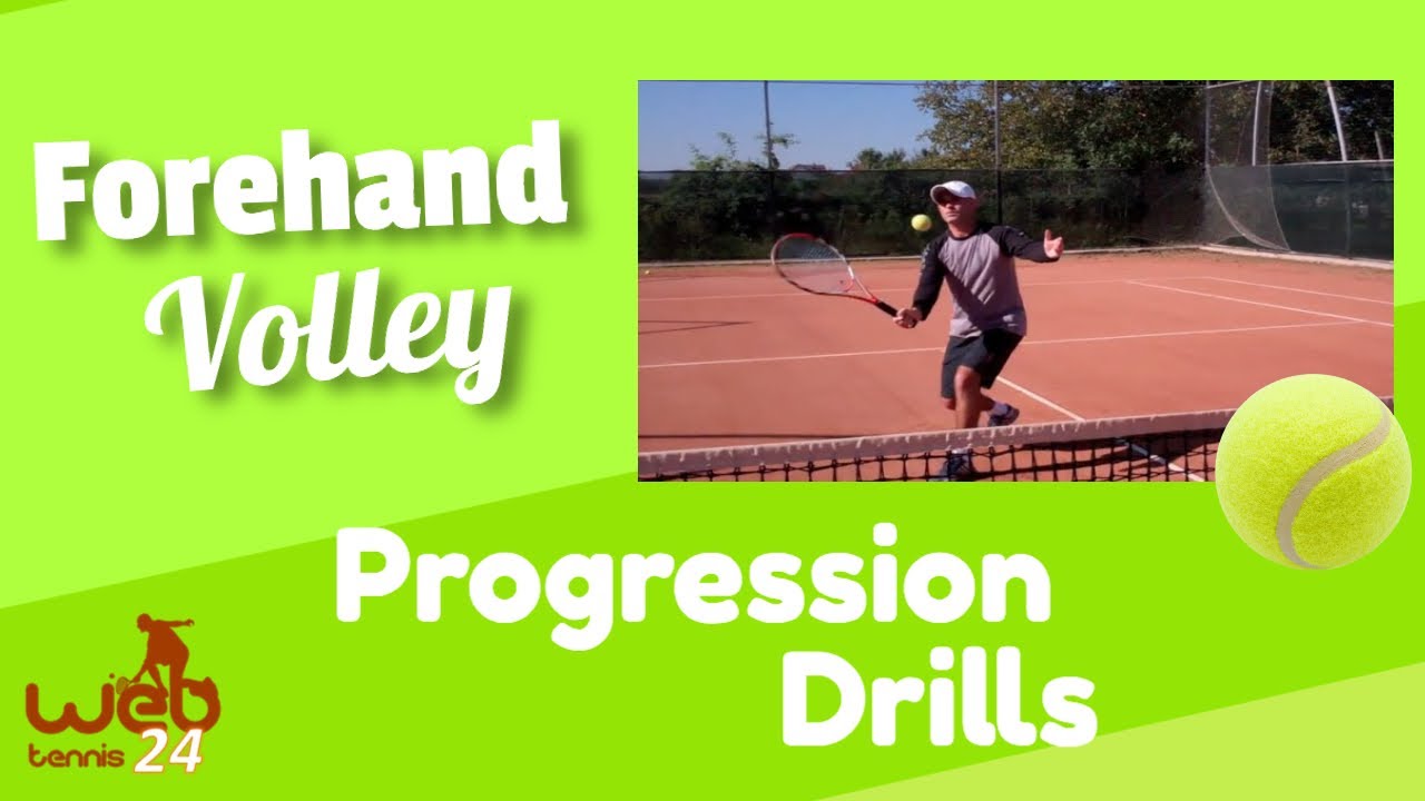 Forehand Volley Tennis Lesson / Progression Drills