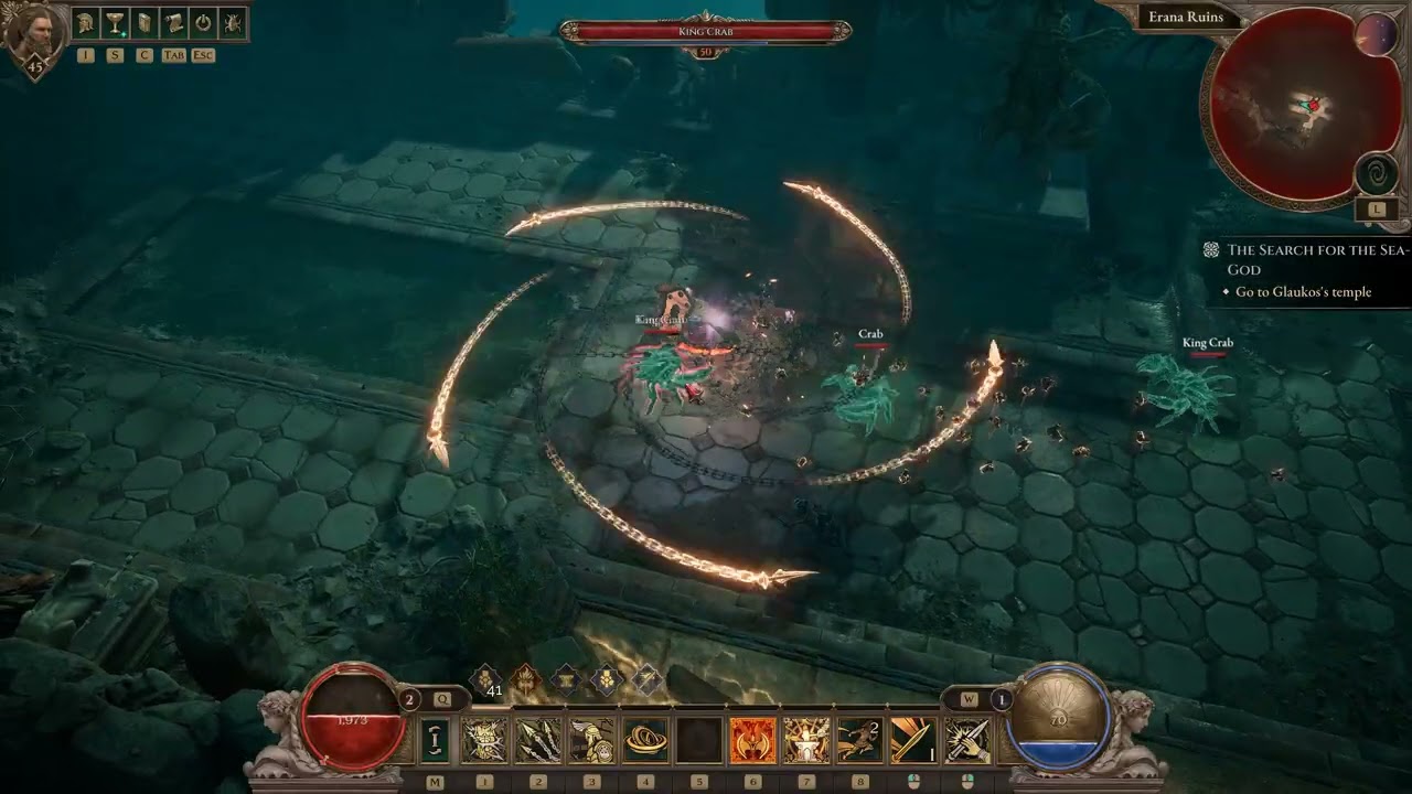 Titan quest 2 - Scorpion - Armor Eruption testing