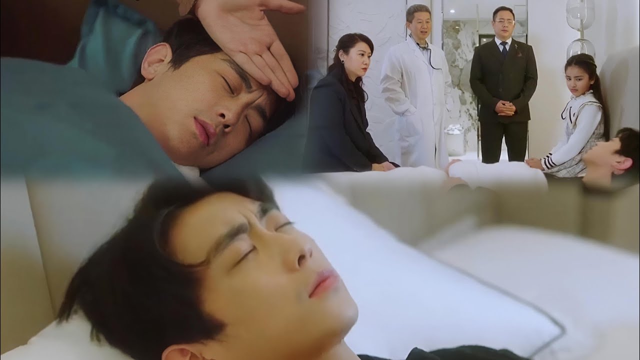 Protective parents when beloved son fell ill with high fever - sick male lead 