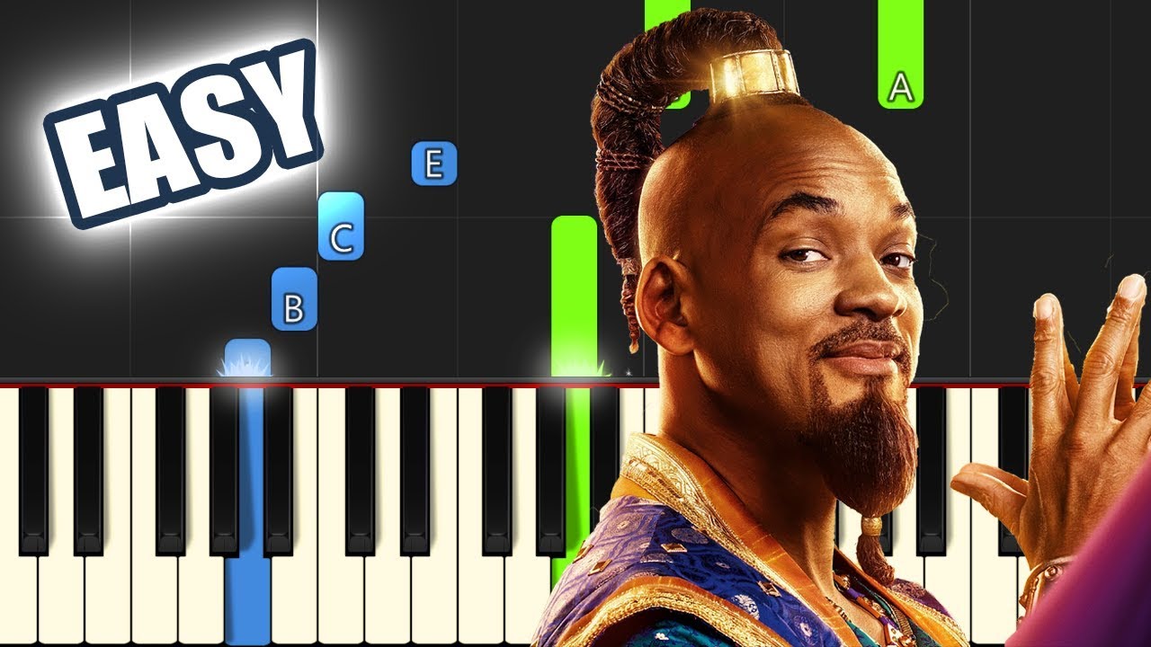 Arabian Nights - Aladdin 2019 (Will Smith) | EASY PIANO TUTORIAL + SHEET MUSIC by Betacustic