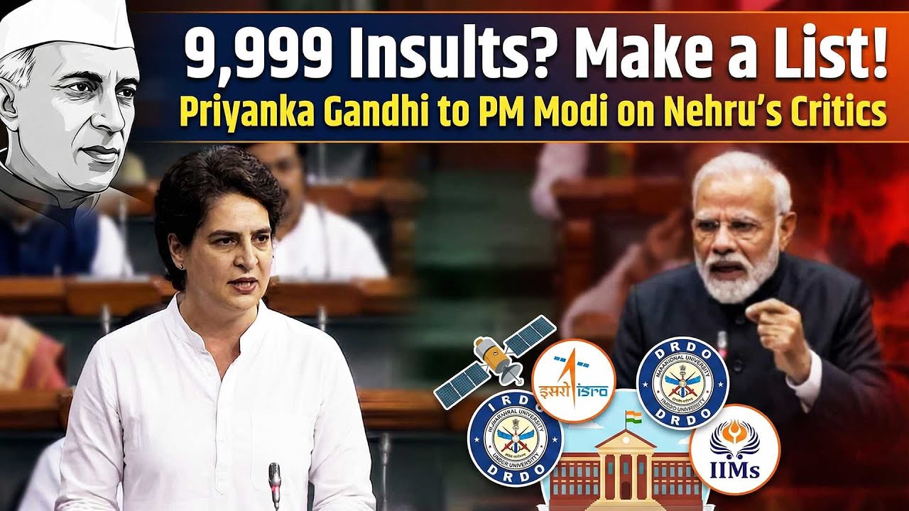 Modi vs Priyanka on ‘Vande Mataram’ Debate in Parliament